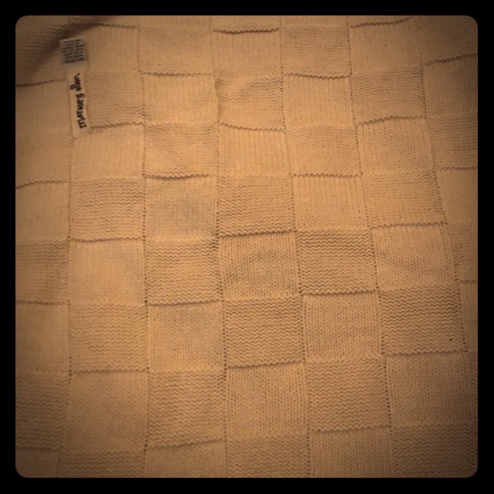 Knitted baby blanket